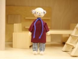 ドールハウス用ミニチュア人形-おじいさん|ヘアビック社(ドイツ)